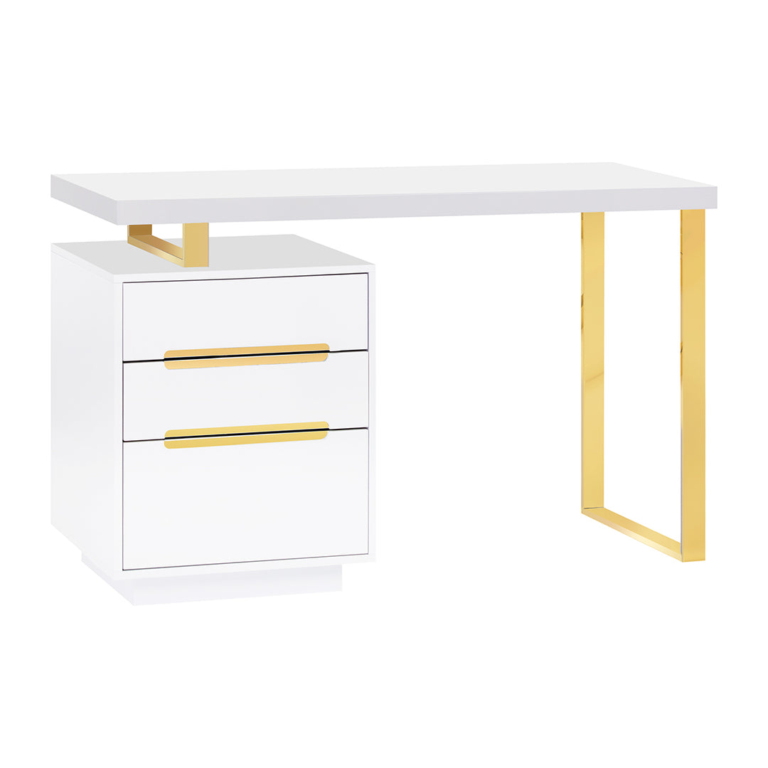Table Manucure 3311G Or-Blanc
