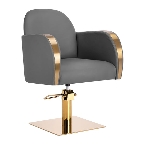Fauteuil de Coiffeur Gabbiano Malaga Or Gris