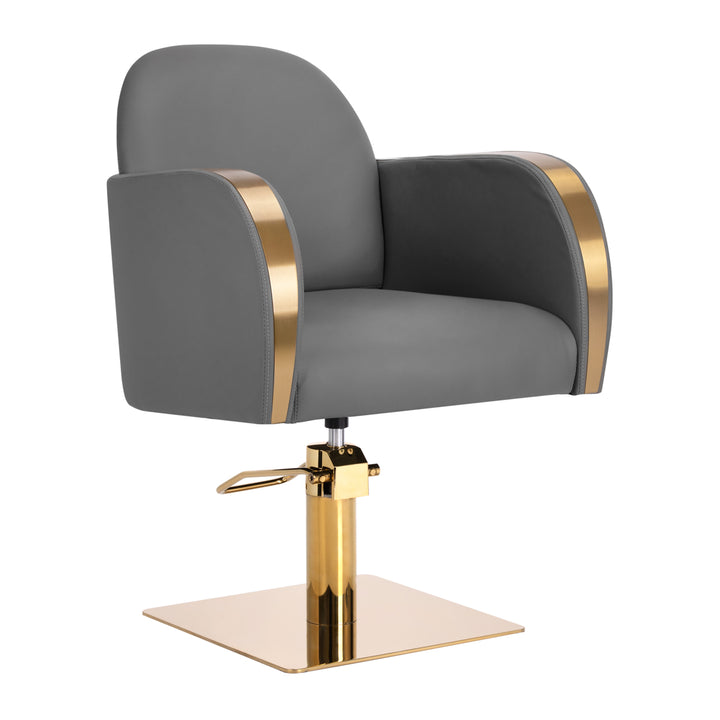Fauteuil de Coiffeur Gabbiano Malaga Or Gris