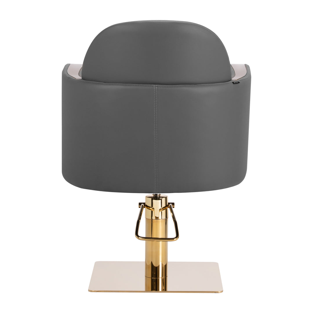 Fauteuil de Coiffeur Gabbiano Malaga Or Gris