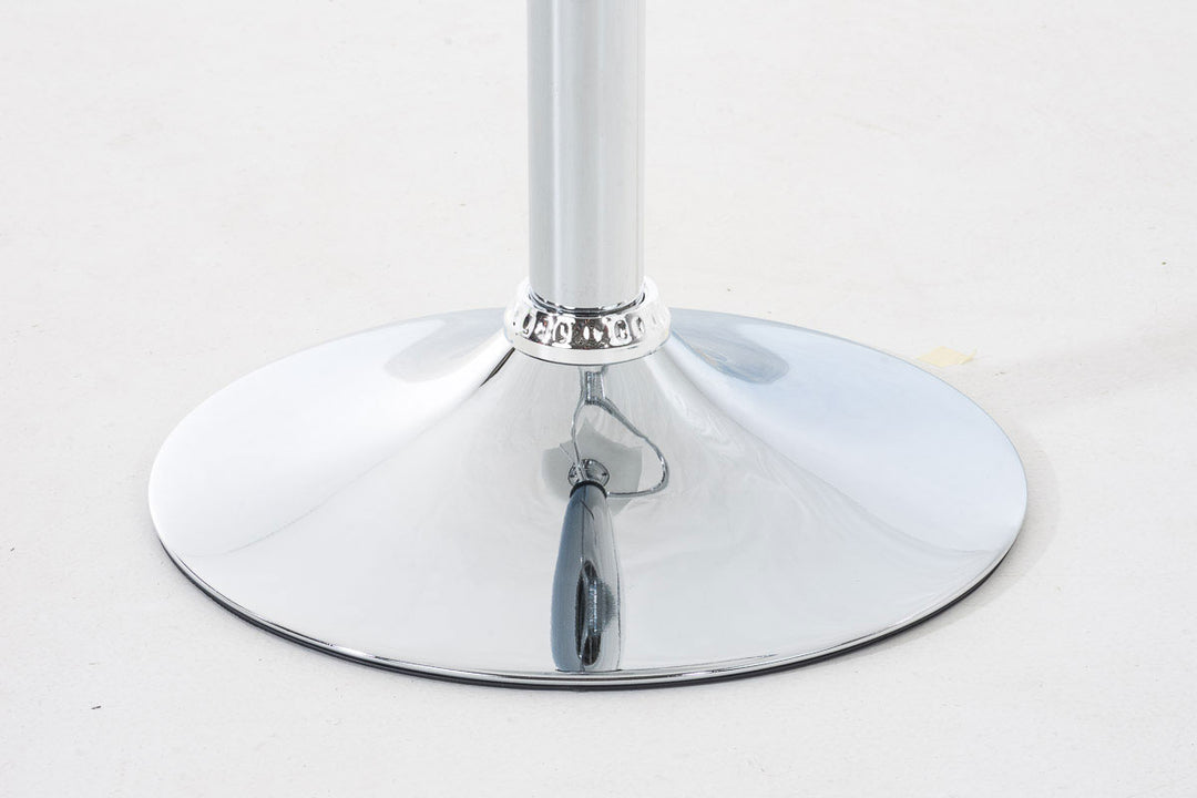 Tabouret de Bar avec Dossier Réglable Pivotant 105 Plastique Blanc - image 9