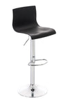 Tabouret de Bar avec Dossier Réglable Pivotant 105 Plastique Noir