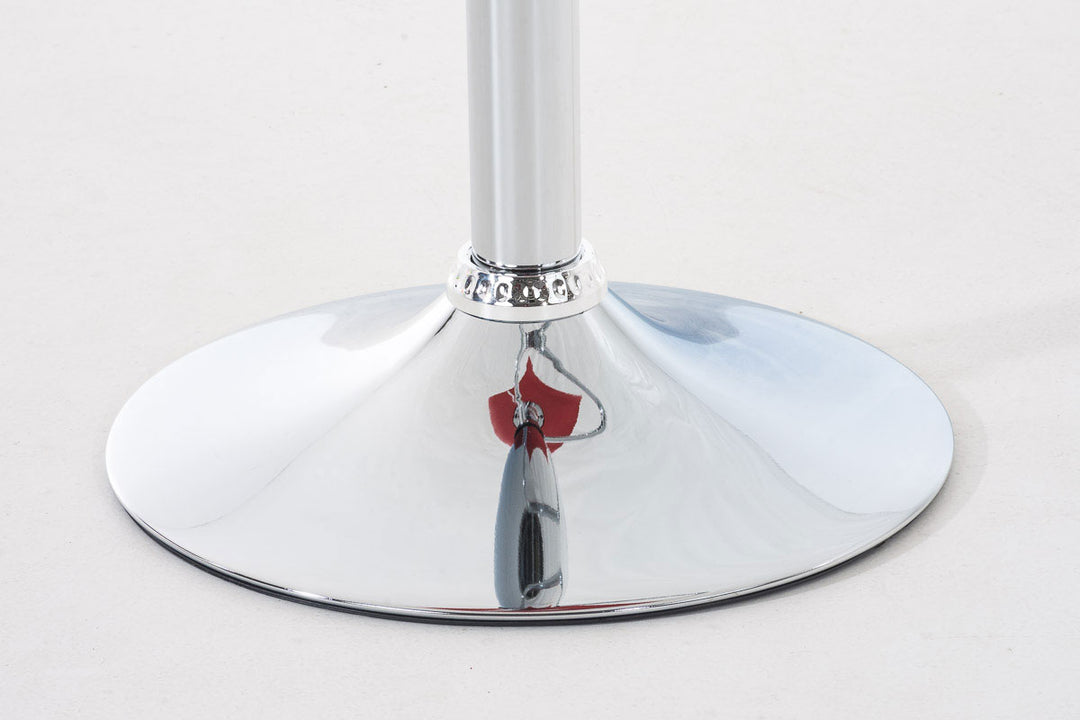 Tabouret de Bar avec Dossier Réglable Pivotant 105 Plastique Rouge - image 9