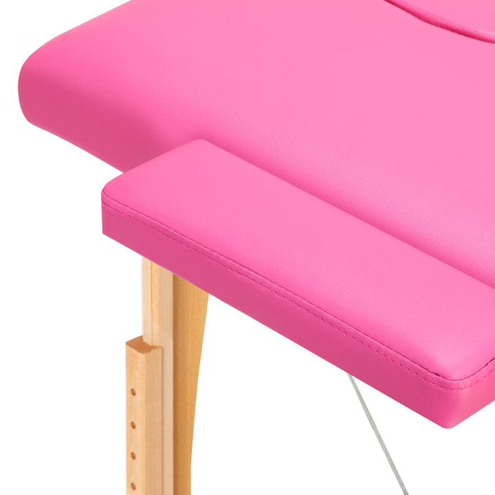 Table de massage Pliante Komfort Activ Fizjo 2 Zones Bois Rose 6