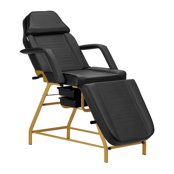 Fauteuil Esthétique 557G avec Cuvettes Or-Noir