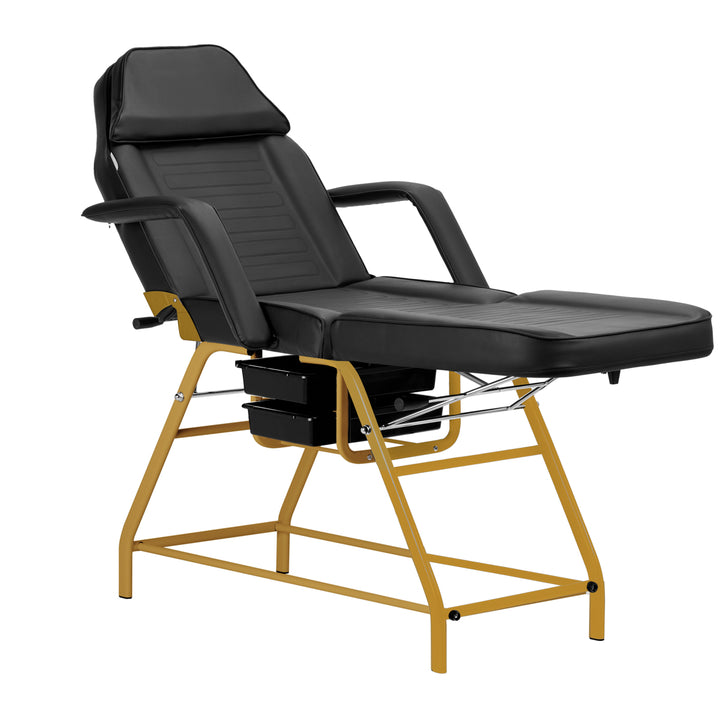 Fauteuil Esthétique 557G avec Cuvettes Or-Noir 2