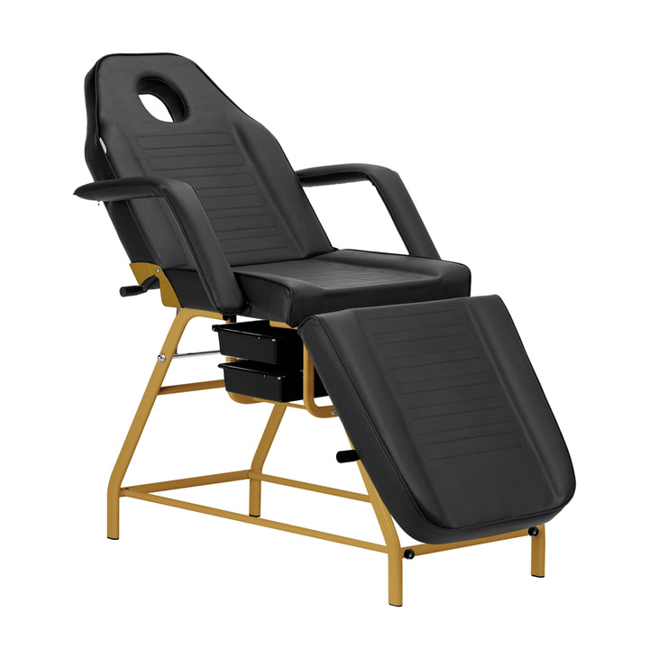 Fauteuil Esthétique 557G avec Cuvettes Or-Noir 3