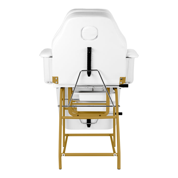 Fauteuil Esthétique 557G avec Cuvettes Or-Blanc - image 5