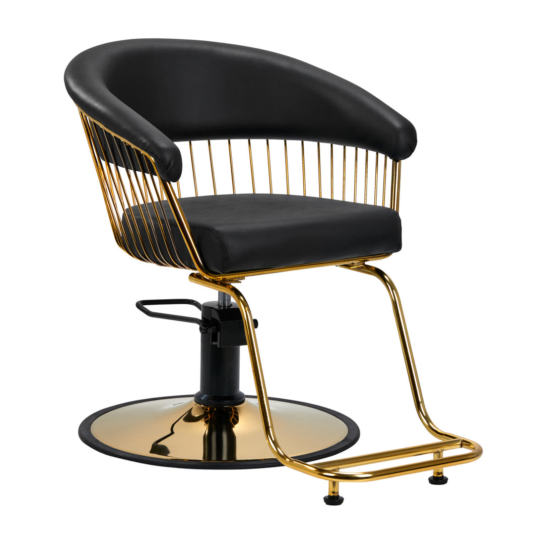 Fauteuil de Coiffeur Gabbiano Lille Or Noir