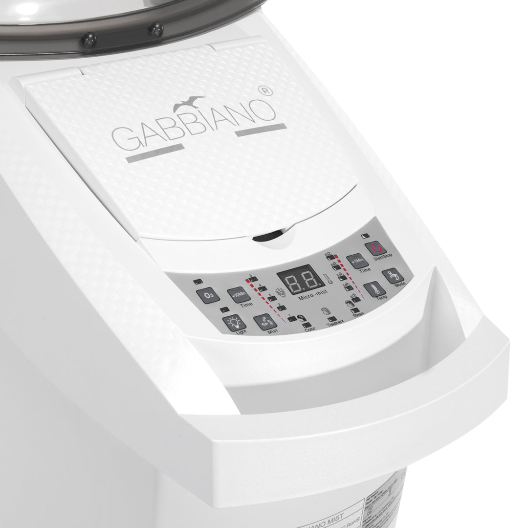 Casque Vapeur sur Pied Gabbiano 408D avec Ozonisation Active Blanc