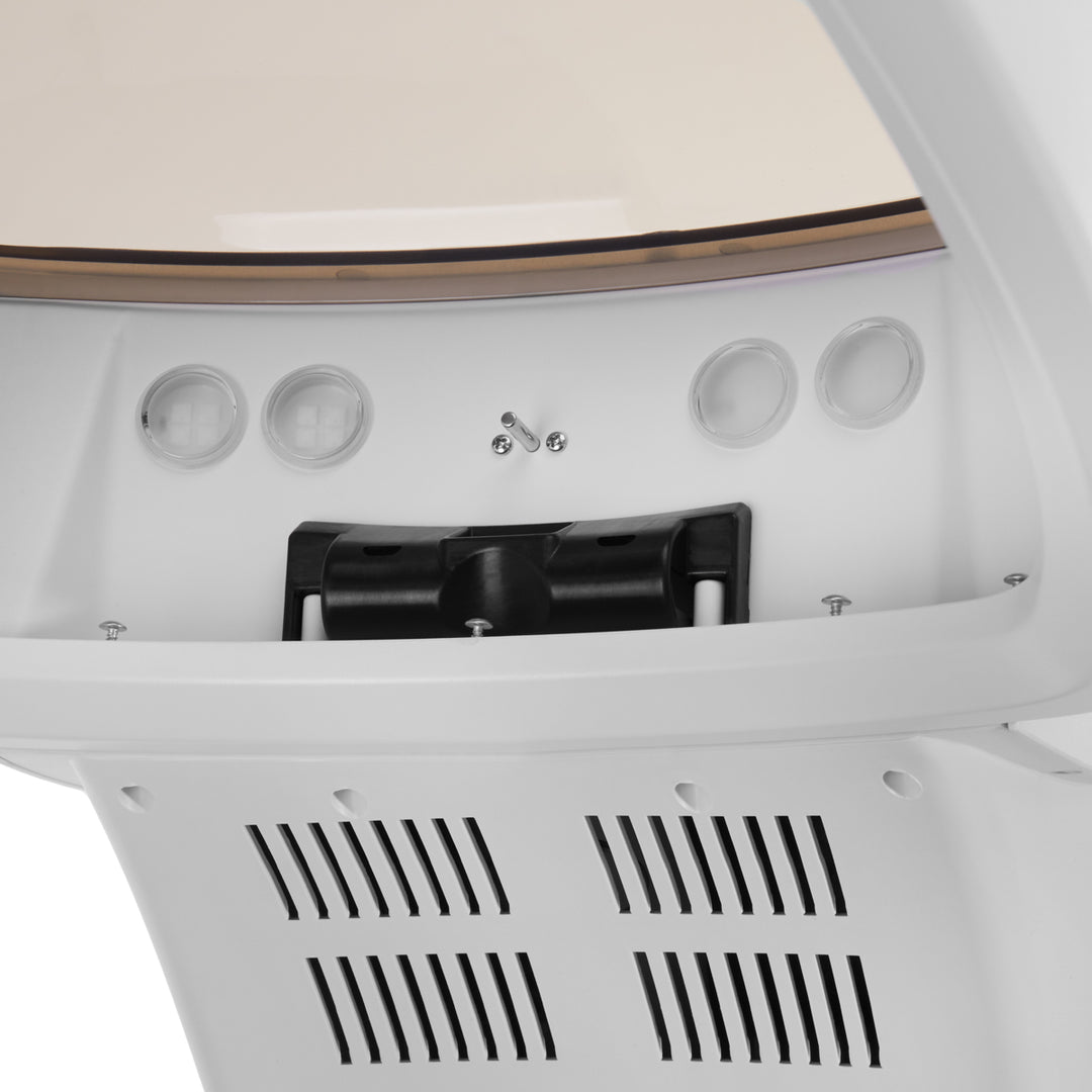 Casque Vapeur sur Pied Gabbiano 408D avec Ozonisation Active Blanc