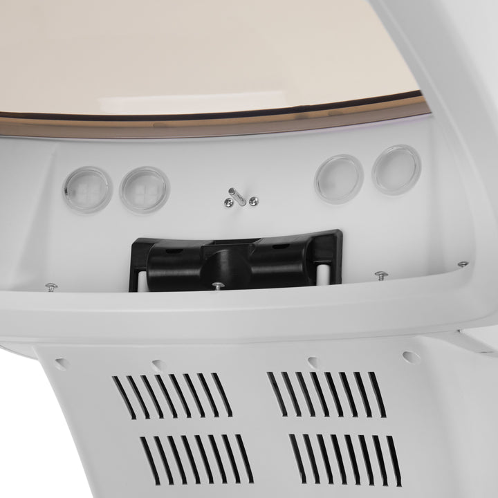 Casque Vapeur sur Pied Gabbiano 408D avec Ozonisation Active Blanc