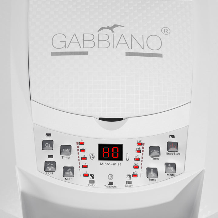 Casque Vapeur sur Pied Gabbiano 408D avec Ozonisation Active Blanc