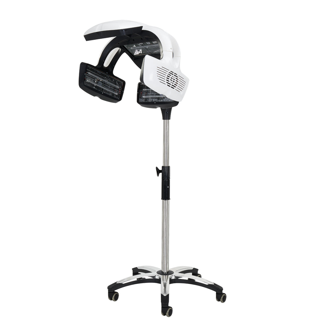 Casque Sèche-Cheveux sur Pied Gabbiano Y-707 Infrazon Blanc