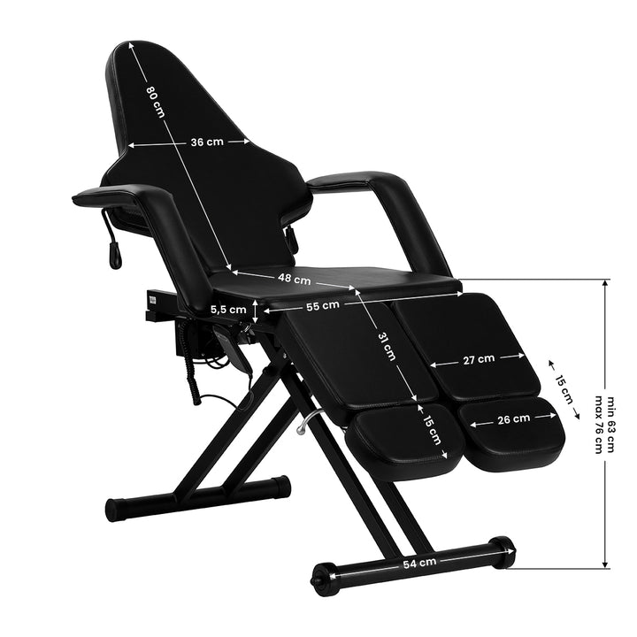 Fauteuil Tatouage Électrique Pro Ink 610 1 Moteur Noir - image 18