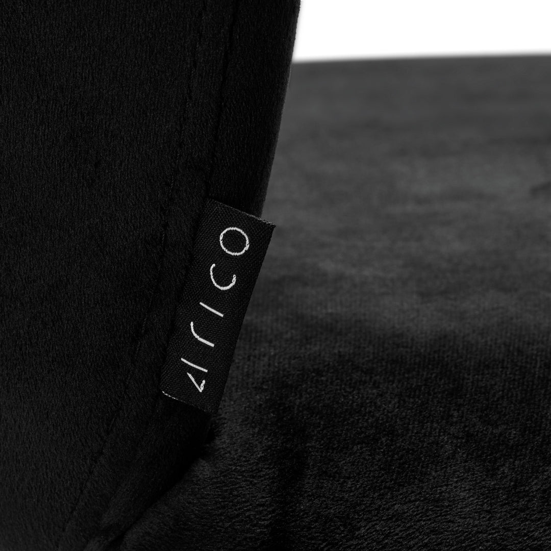 Tabouret de bar 4Rico QS-B801 Velours Noir 6