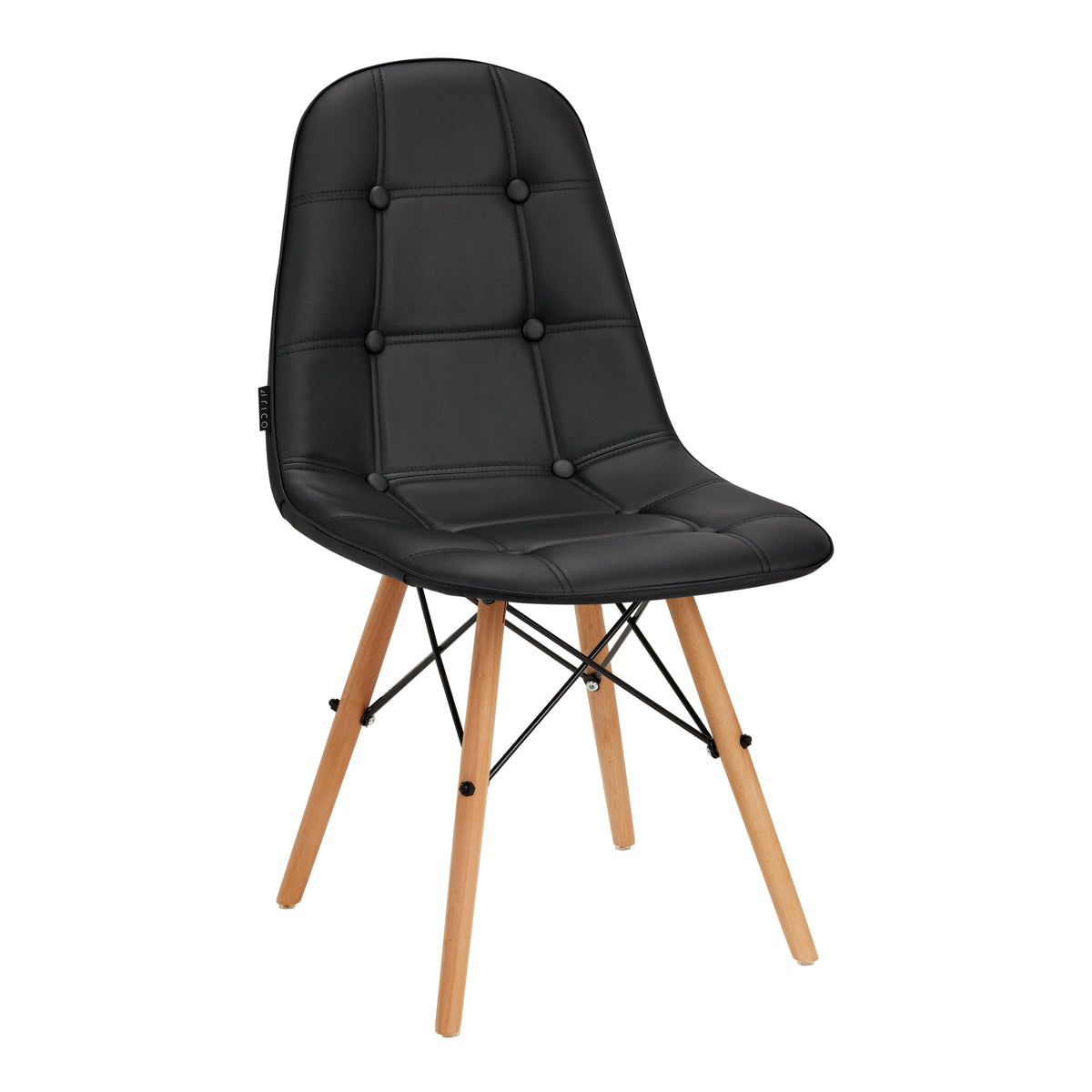 Chaise Réglable 4Rico QS-185 Cuir écologique Noir