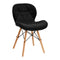 Chaise Réglable 4Rico QS-186 Velours Noir