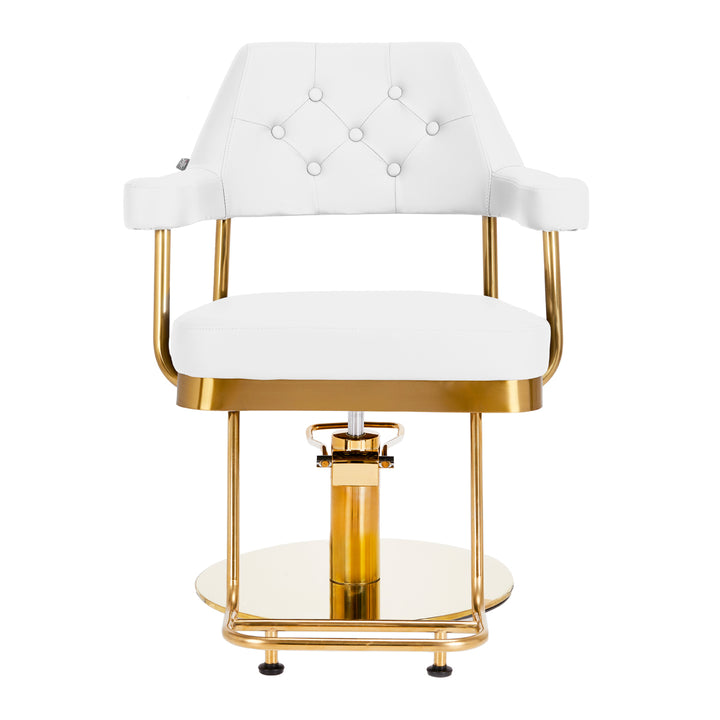 Fauteuil de Coiffeur Gabbiano Granada Or-Blanc