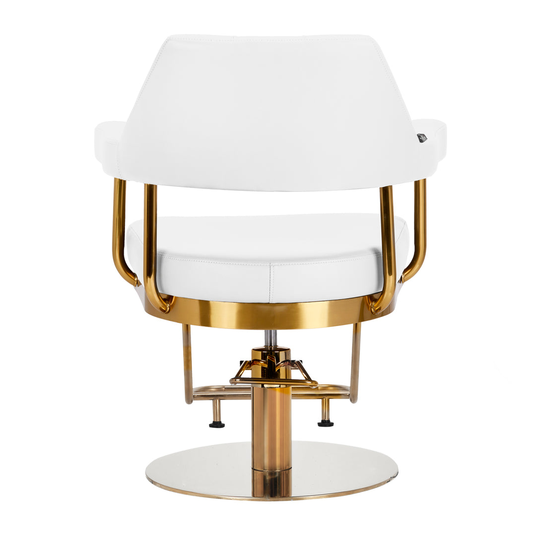 Fauteuil de Coiffeur Gabbiano Granada Or-Blanc