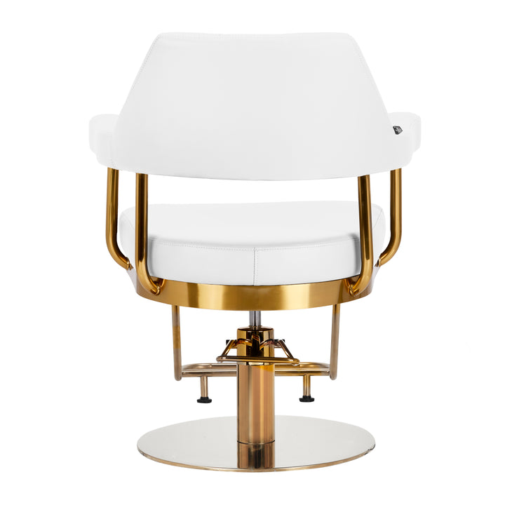 Fauteuil de Coiffeur Gabbiano Granada Or-Blanc
