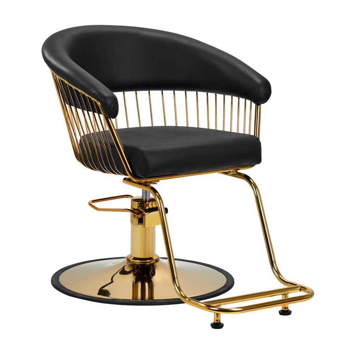 Fauteuil de Coiffeur Hair System Lille Or Noir 1