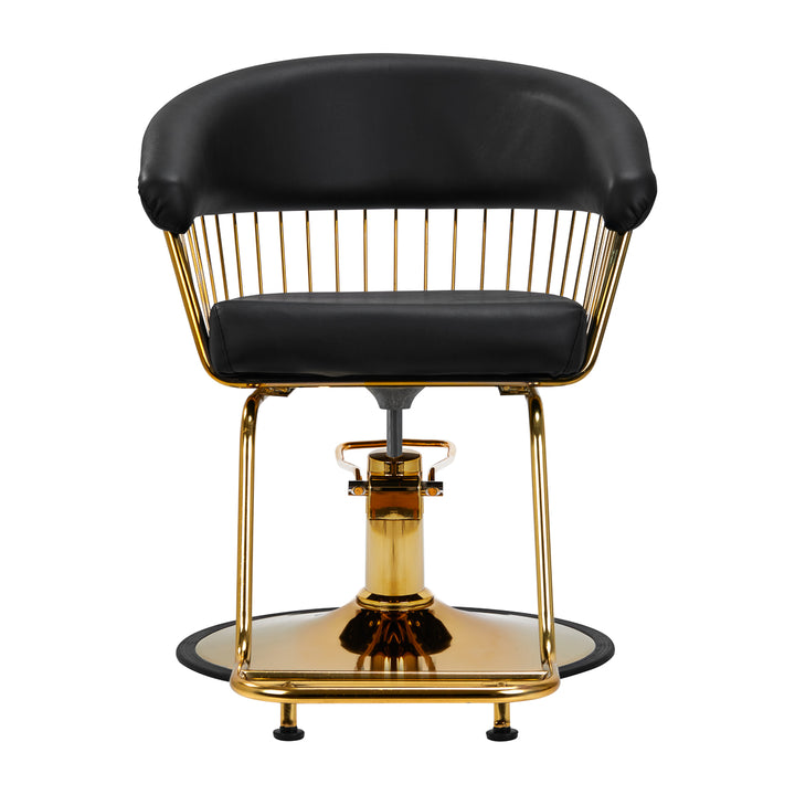 Fauteuil de Coiffeur Hair System Lille Or Noir 4