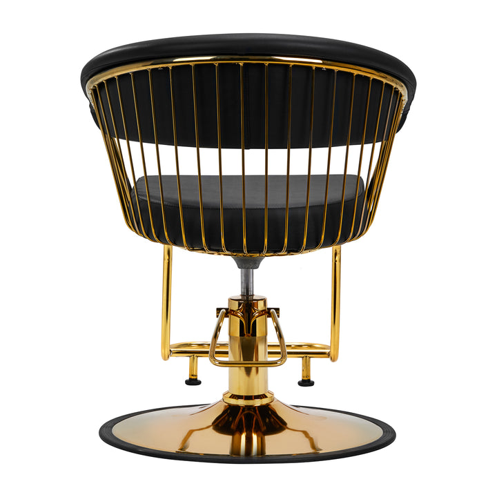 Fauteuil de Coiffeur Hair System Lille Or Noir 5