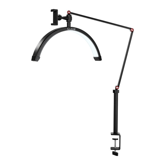 Lampe Esthétique avec Pince et Intensité et Couleur Réglables Glow MX3 Noir Mat