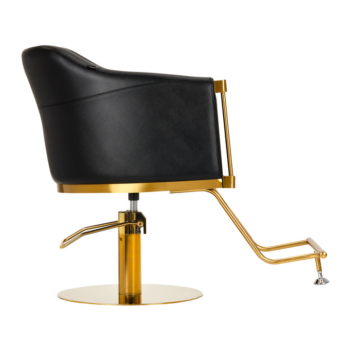 Fauteuil de Coiffeur Gabbiano Burgos Or-Noir
