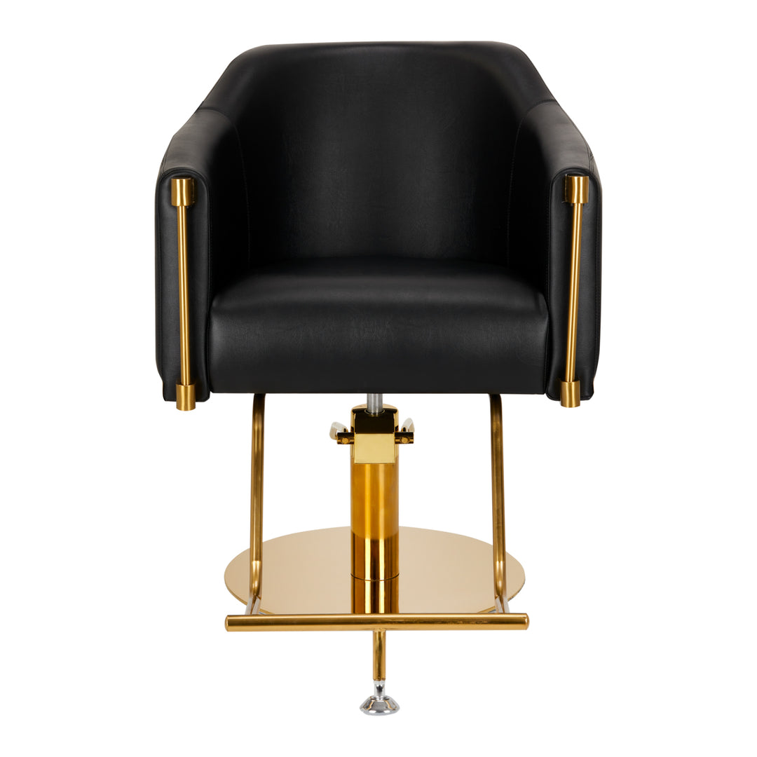 Fauteuil de Coiffeur Gabbiano Burgos Or-Noir