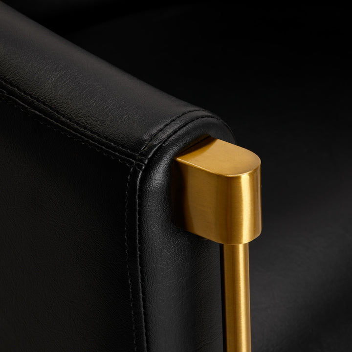 Fauteuil de Coiffeur Gabbiano Burgos Or-Noir