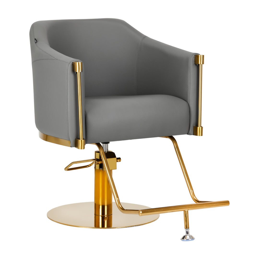 Fauteuil de Coiffeur Gabbiano Burgos Or-Gris