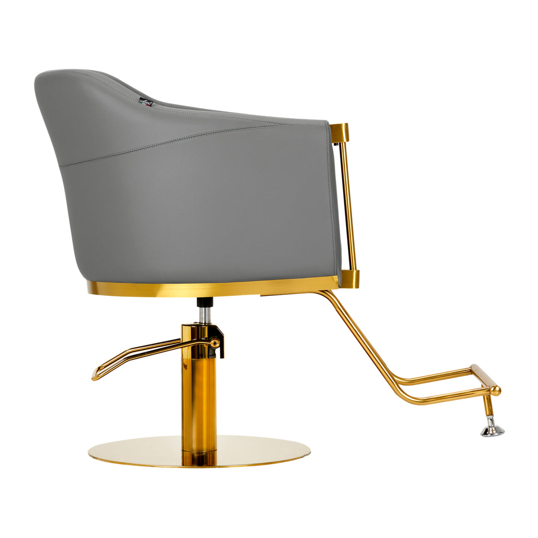 Fauteuil de Coiffeur Gabbiano Burgos Or-Gris