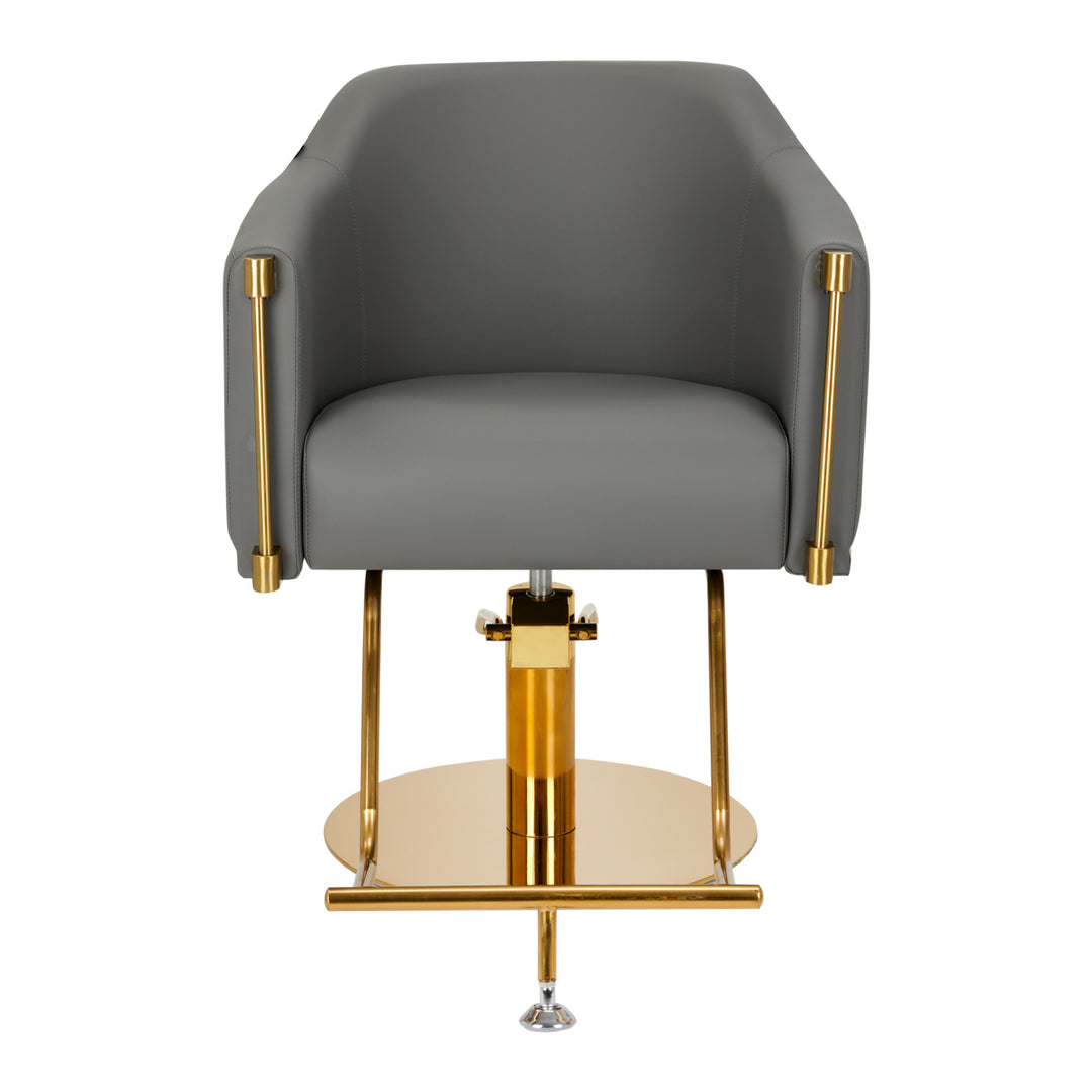Fauteuil de Coiffeur Gabbiano Burgos Or-Gris