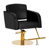 Fauteuil de Coiffeur Gabbiano Turyn Or-Noir