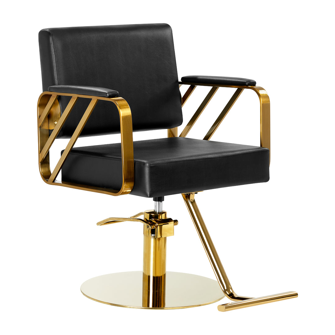 Fauteuil de Coiffeur Gabbiano Genua Or Noir
