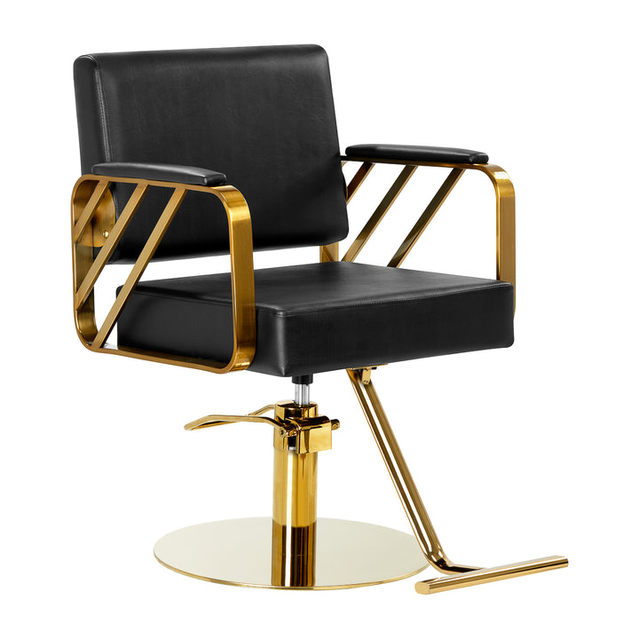Fauteuil de Coiffeur Gabbiano Genua Or Noir