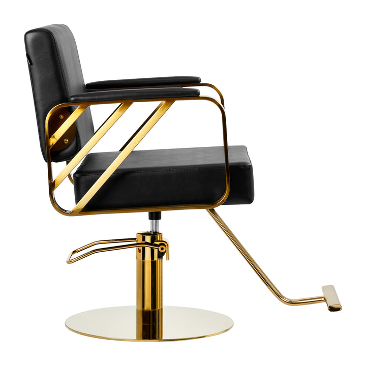 Fauteuil de Coiffeur Gabbiano Genua Or Noir