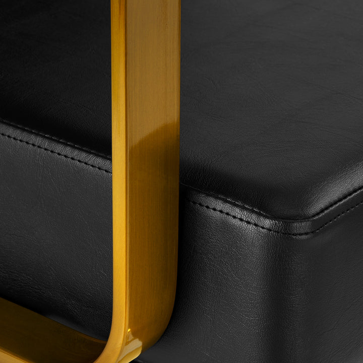 Fauteuil de Coiffeur Gabbiano Genua Or Noir
