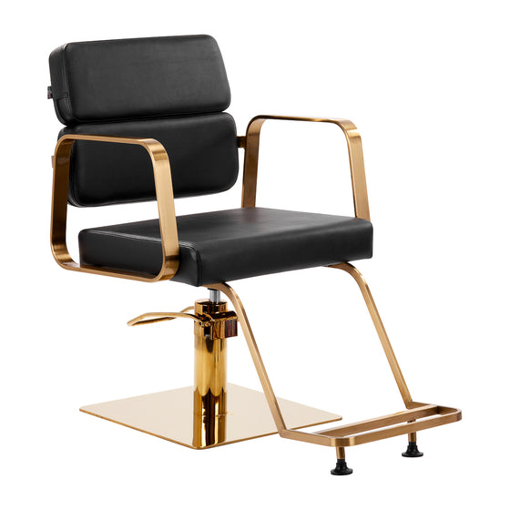 Fauteuil de Coiffeur Gabbiano Porto Or-Noir