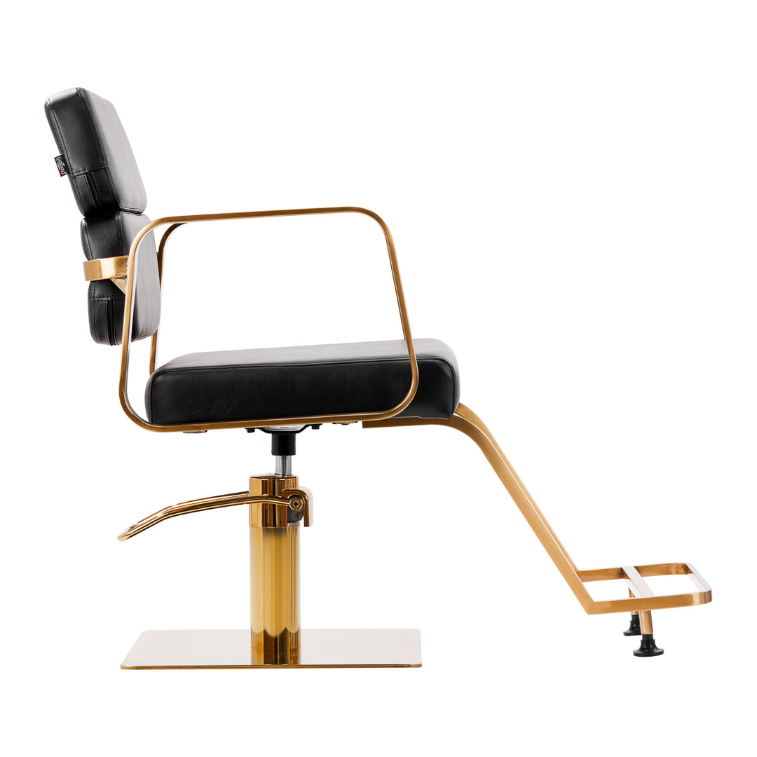 Fauteuil de Coiffeur Gabbiano Porto Or-Noir