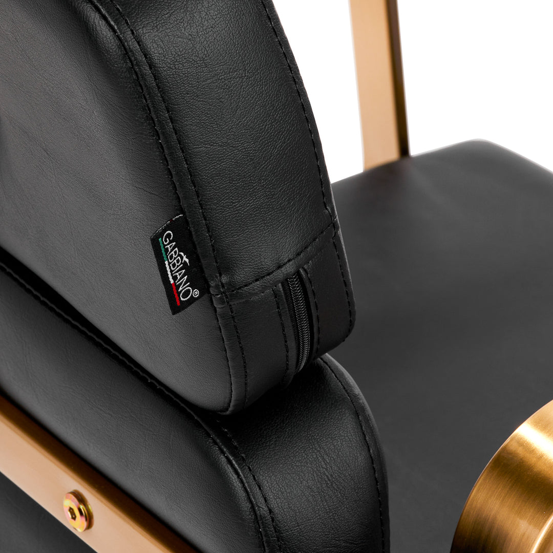 Fauteuil de Coiffeur Gabbiano Porto Or-Noir