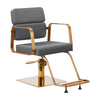 Fauteuil de Coiffeur Gabbiano Porto Or-Gris