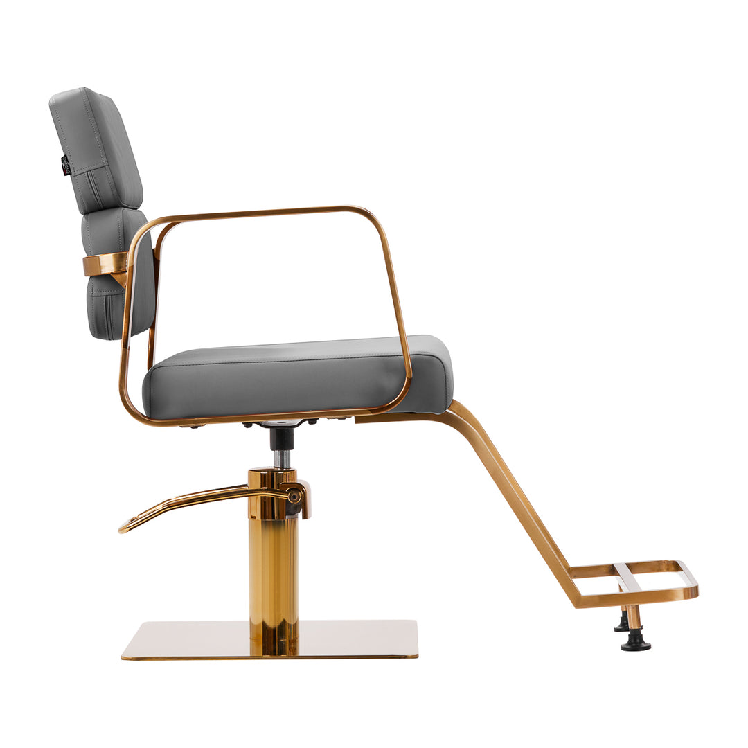 Fauteuil de Coiffeur Gabbiano Porto Or-Gris