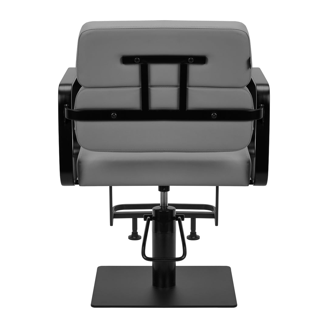 Fauteuil de Coiffeur Gabbiano Porto Noir-Gris