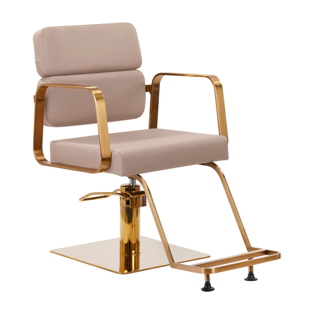 Fauteuil de Coiffeur Gabbiano Porto Or-Beige