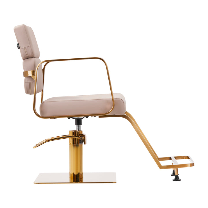 Fauteuil de Coiffeur Gabbiano Porto Or-Beige