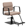 Fauteuil de Coiffeur Gabbiano Porto Noir Beige