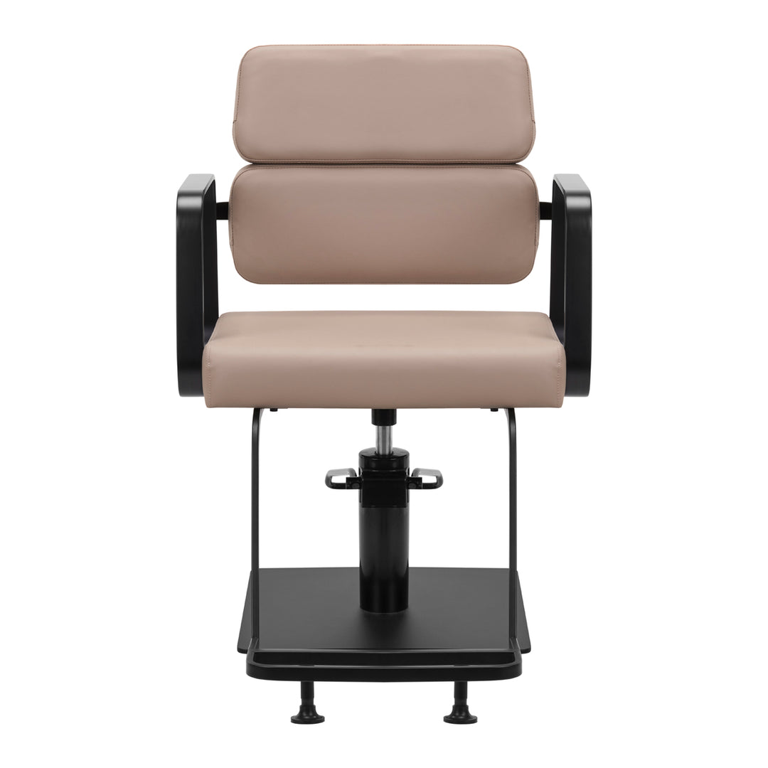 Fauteuil de Coiffeur Gabbiano Porto Noir Beige